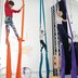 Girls on silks in foot locks
