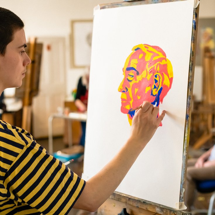 Life drawing class